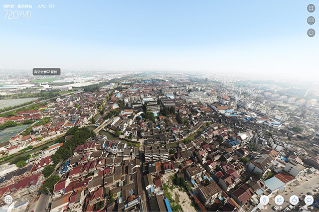 羅店古鎮(zhèn)高空vr全景地圖